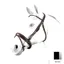 Equipe No Stress Rolled Flash Bridle with Reins BR57-Black